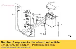 Honda 32416MC9740 cover a,magnetic - Bottom side