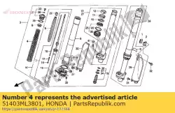 Ici, vous pouvez commander le aucune description disponible pour le moment auprès de Honda , avec le numéro de pièce 51403ML3801: