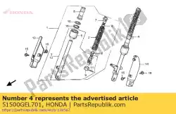 Ici, vous pouvez commander le pipe assy., l. Slid auprès de Honda , avec le numéro de pièce 51500GEL701: