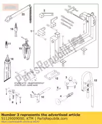 Aquí puede pedir extractor de volante de KTM , con el número de pieza 51129009000: