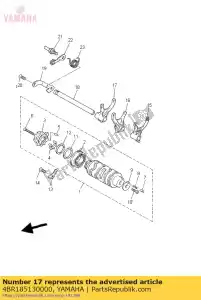 yamaha 4BR185130000 forcella, maiusc 3 - Il fondo