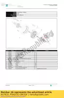 667829, Piaggio Group, Ruota fonica abs piaggio x x10 125 350 2012 2013, Nuovo