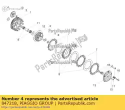 Ici, vous pouvez commander le machine à laver auprès de Piaggio Group , avec le numéro de pièce 847218: