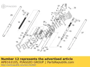 Piaggio Group AP8163105 enchufe cpl. - Lado inferior