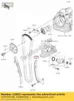 120530198, Kawasaki, cadeia-guia, rr klx150cds kawasaki  d tracker 150 2016 2017 2018 2019 2021, Novo