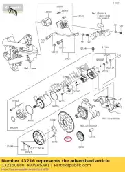 Tutaj możesz zamówić gear-comp, sprz? G? O jednokierunkowe, od Kawasaki , z numerem części 132160880: