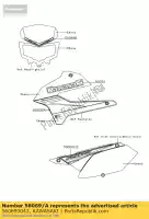 560690043, Kawasaki, patroon, lijkwade, lh kawasaki klx  s t sf w klx250 250 , Nieuw