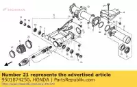 9501874250, Honda, Band, luchtfilter aansluiten honda trx350fe fourtrax rancher 4x4 es trx400fw foreman trx450es trx500fa trx450fe foretrax rubicon rubican trx500fe trx500fpa wp 350 400 450 500 , Nieuw