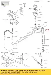 Qui puoi ordinare cilindro-master da Kawasaki , con numero parte 430161149: