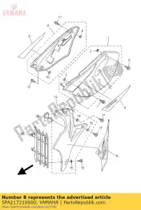 yamaha 5PA217210000 cubierta, lado 2 - Lado inferior