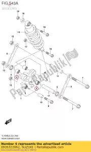 Suzuki 0926322062 rolamento, rm250p - Lado inferior