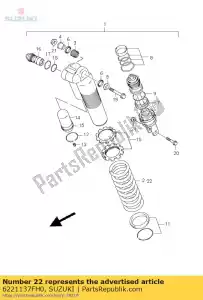 Suzuki 6221137FH0 molla posteriore (sof - Il fondo