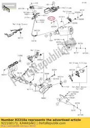 Here you can order the nut,8mm zx1000-c1 from Kawasaki, with part number 922100173: