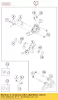 47013080300, KTM, pinça de freio traseira ipl. 2011 husqvarna ktm  freeride rc sx sxs 0 85 105 250 350 851714 851916 2011 2012 2013 2014 2015 2016 2017 2018, Novo