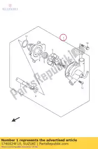 Suzuki 1740024F10 pompe assy, ??eau - La partie au fond