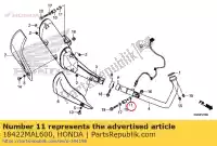 18422MAL600, Honda, collarín, montaje de silenciador honda  cb cbf cbr vfr vt vtx 250 300 500 600 750 900 1000 1200 1300 1800 1991 1992 1993 1994 1995 1996 1997 1998 1999 2000 2001 2002 2003 2004 2005 2006 2007 2010 2011 2012 2013 2017 2018 2019 2020, Nuevo