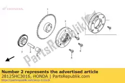 Aqui você pode pedir o comp. Externo, embreagem inicial em Honda , com o número da peça 28125HC3016: