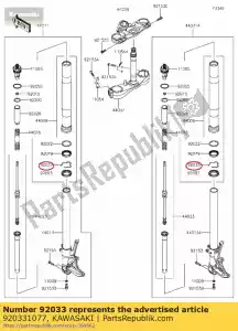 Kawasaki 920331077 ring-snap - Bottom side