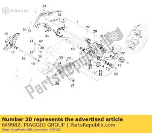 aprilia 649982 spacer - Bottom side