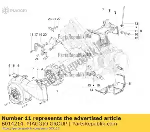 Piaggio Group B014214 spacer - Bottom side