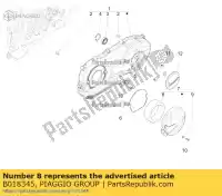 B018345, Piaggio Group, Elemento filtrante vespa vespa zapm80100, zapm80101, zapma7100 zapm80101 zapm808g, zapm80200, zapm8020, zapma7200, zapma78g zapma720 zapma78g,  zapmd710 zapmd7200,  946 125 150 946 2013 2014 2015 2016 2017 2018 2019 2020 2021 2022, Nuovo