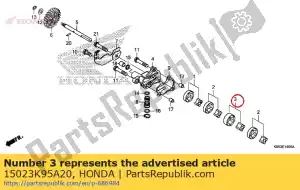 honda 15023K95A20 rotor set, oil pump - Bottom side