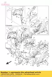lichaam, voor. Onder 1 van Yamaha, met onderdeel nummer 1WDXF83L10P4, bestel je hier online: