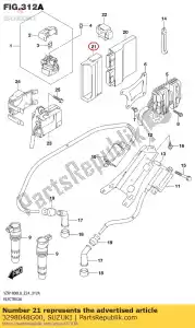 Suzuki 3298048G00 holder,fi contr - Bottom side