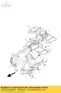 yamaha 1SCF83540000 screw, cowling 1 - Bottom side