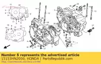 15153HN2000, Honda, nenhuma descrição disponível no momento honda trx 500 2001 2002 2003 2004 2005 2006 2007 2008 2009 2013, Novo