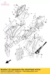 zijdeksel 3 van Yamaha, met onderdeel nummer 5UM21730E000, bestel je hier online: