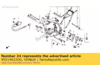 9501462300, Honda, Band b3, draad honda cr  r pc pacific coast vfr riii cn helix spazio crm pc800 vfr400r3 cn250 1 cr125r 125 800 400 250 , Nieuw