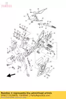 5PW273520000, Yamaha, gancho, suporte lateral yamaha mt yzf r 600 1000 1670 2002 2003 2004 2005 2006 2007 2008 2009, Novo