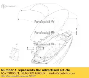 Piaggio Group 65739000C1 siod?o w komplecie z czujnikiem - Dół