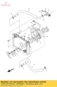 yamaha 1HPE25350000 mola de noz - Lado inferior