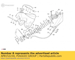 Aprilia AP8152230, Vite a testa esagonale m8x35, OEM: Aprilia AP8152230