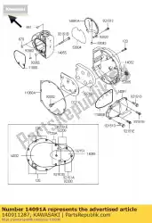 Here you can order the cover,bevel gear from Kawasaki, with part number 140911287: