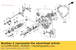 Honda 21120MCS000 support comp., transmission - La partie au fond