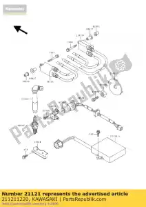 kawasaki 211211220 coil-ignition,#1 zx1100-d1 - Bottom side