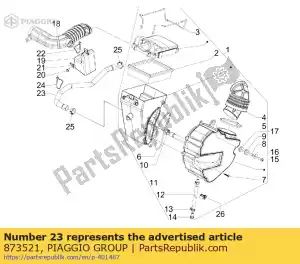 Piaggio Group 873521 doorblaaspijp (extern) - Onderkant