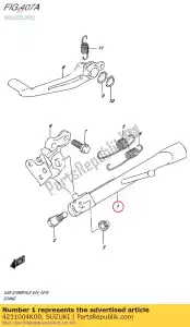 suzuki 4231004K00 stand comp, prop - Il fondo