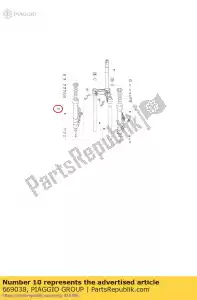 Piaggio Group 669038 r.h. mouw assy - Onderkant