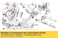 35100MFJD01, Honda, schakelaar, combinatie honda cbr  rr f hannspree rra cbr600rr 600 , Nieuw