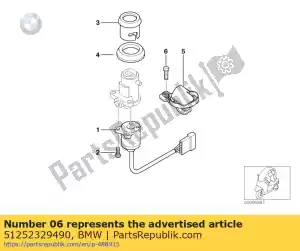 bmw 51252329490 fracture bolt - Bottom side