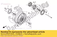 42312MCFD00, Honda, col, rr. côté frein honda vtr 1000 2001 2002 2003 2004 2005 2006, Nouveau