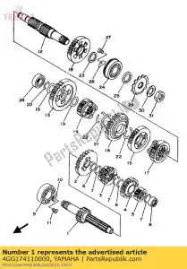 Yamaha 4GG174110000 o? g?ówna - Dół