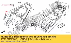 Honda 77223MJCA00 conducto, r. capota del asiento - Lado inferior