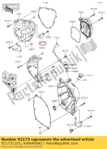 kawasaki 921731321 clamp klz1000bff - Bottom side