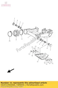 yamaha 1SCF219X0000 hoes - Onderkant