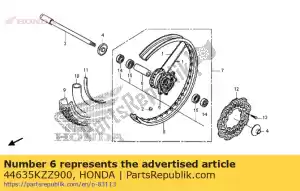 Honda 44635KZZ900 hub subconjunto, fr - Lado inferior